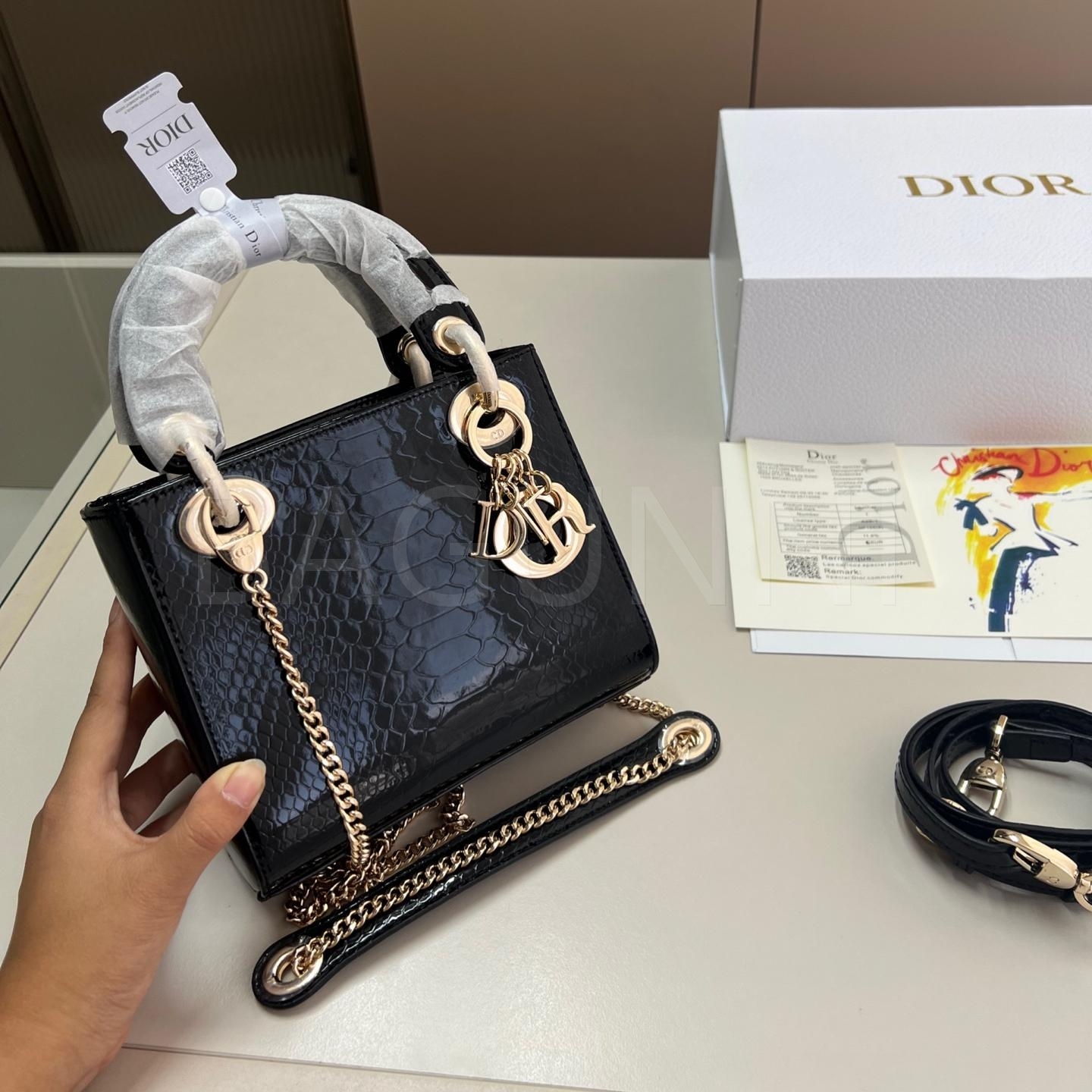 디올 레이디 디올 탑핸들백