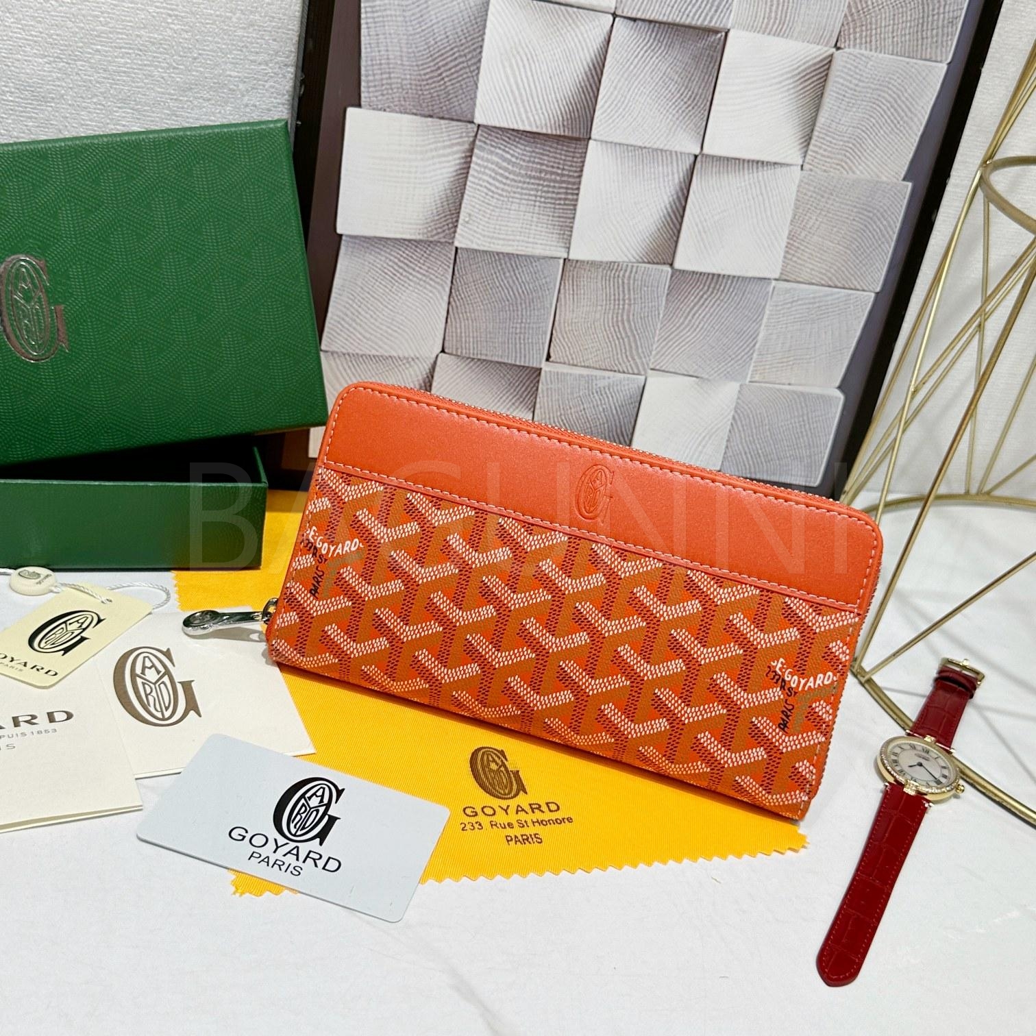 고야드 마티뇽 지퍼 지갑