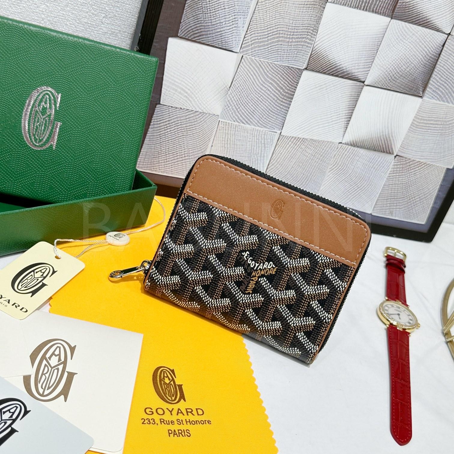 고야드 마티뇽 지퍼 지갑