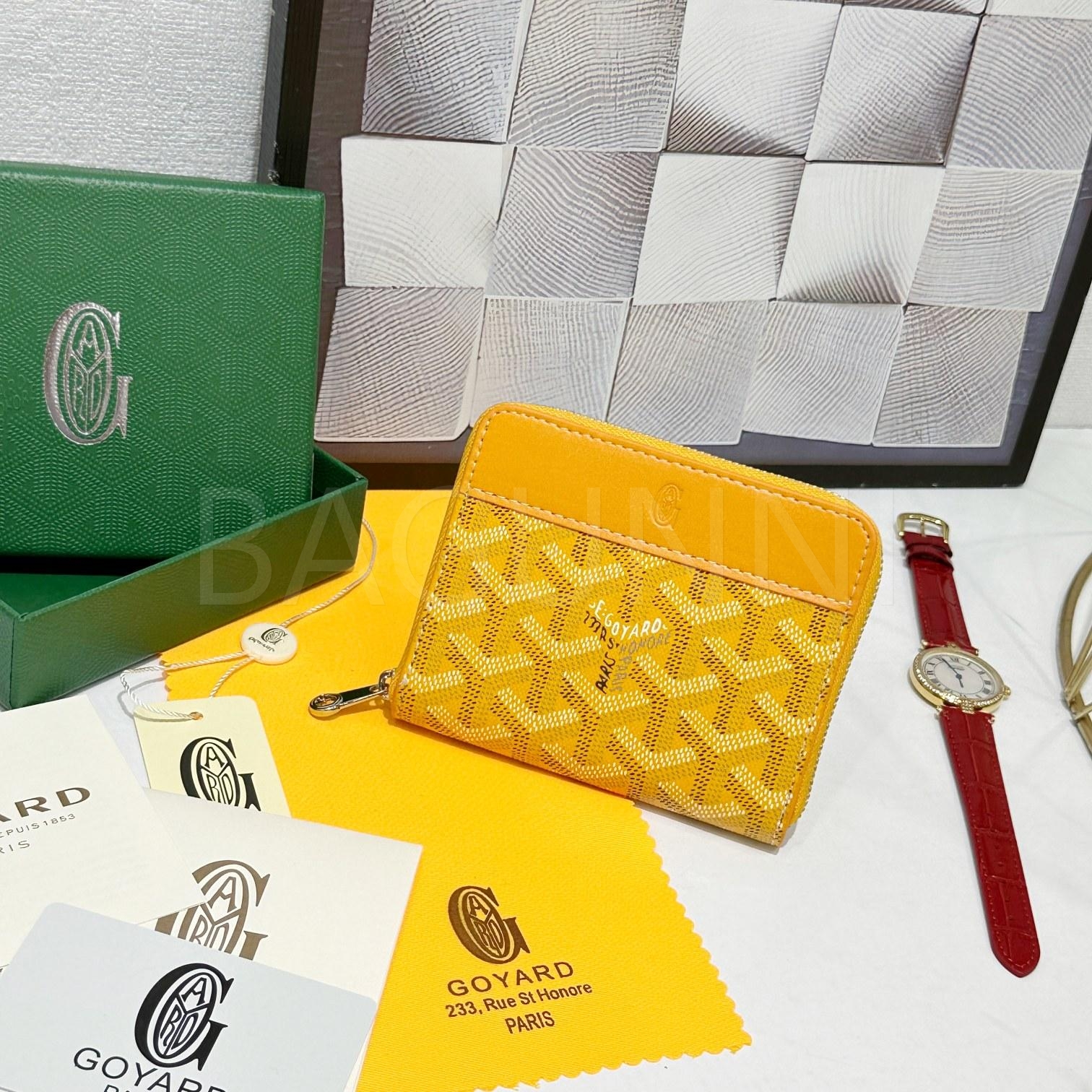 고야드 마티뇽 지퍼 지갑