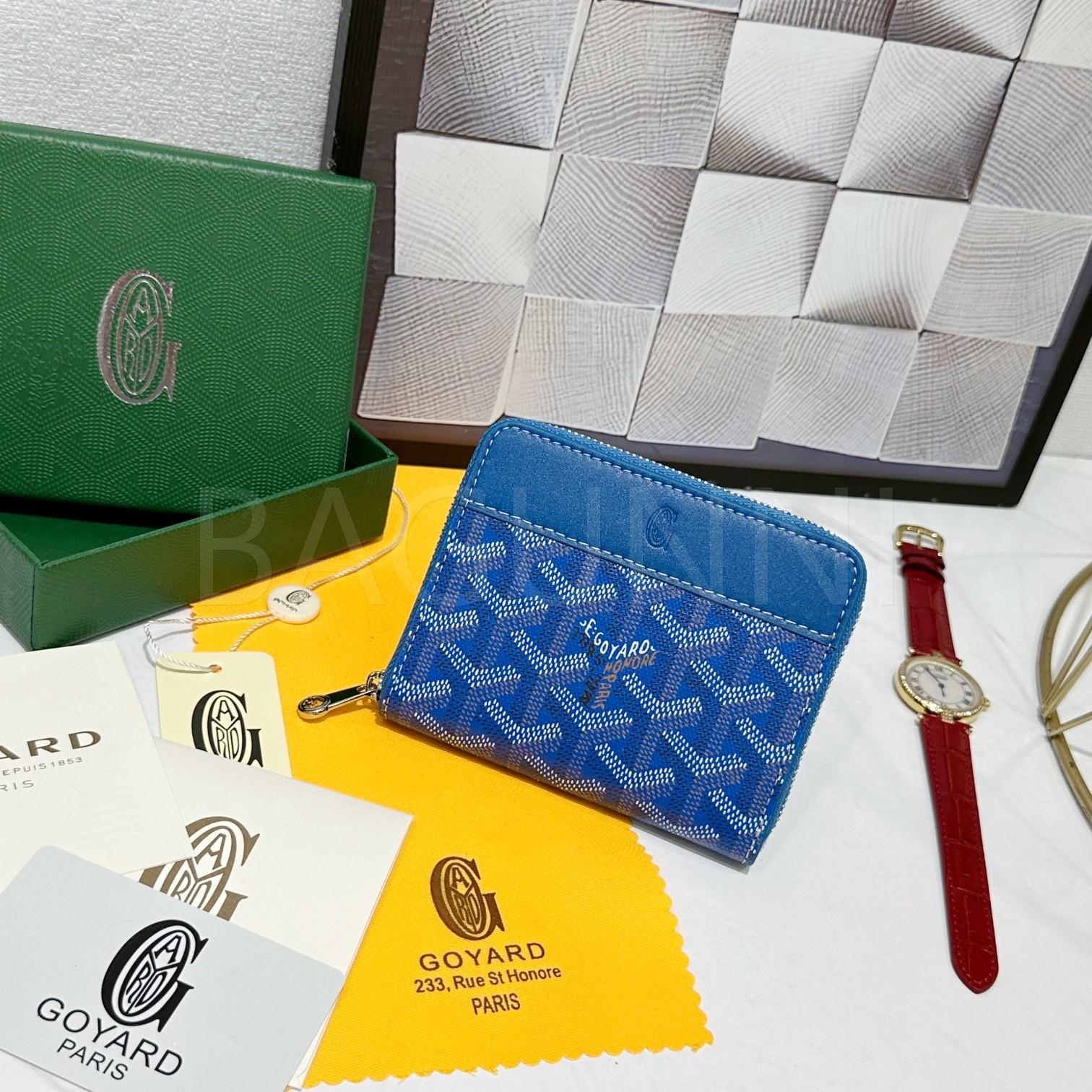 고야드 마티뇽 지퍼 지갑