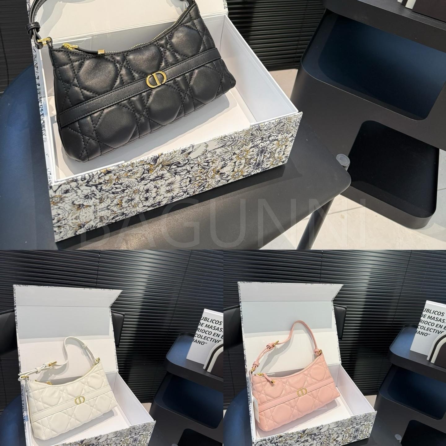 디올 레더 숄더백