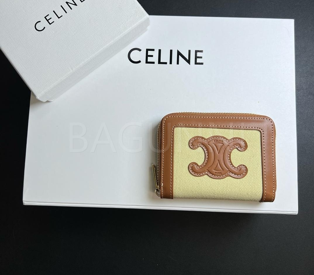 셀린느 트리옹프 지퍼 카드지갑