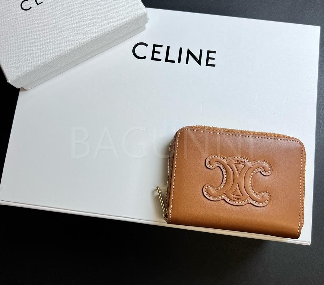 셀린느 트리옹프 지퍼 카드지갑