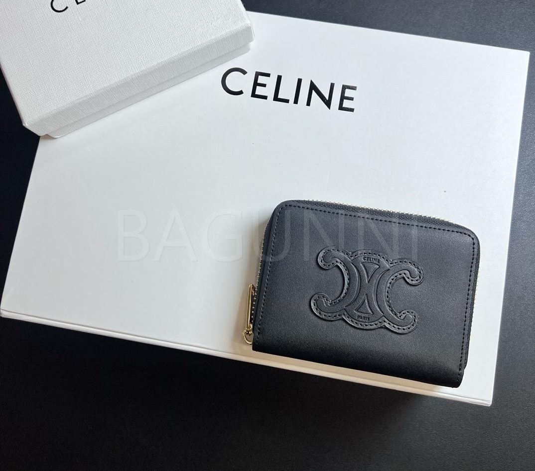 셀린느 트리옹프 지퍼 카드지갑