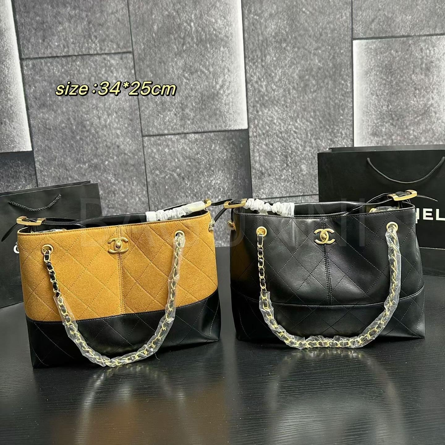 샤넬 25C 스웨이드 토트백