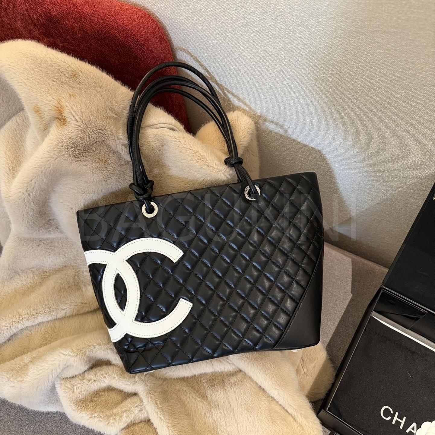 샤넬 깜봉 카바스 토트백