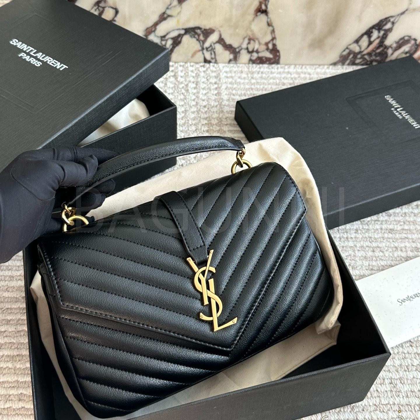 YSL 빅 로고 메신저백