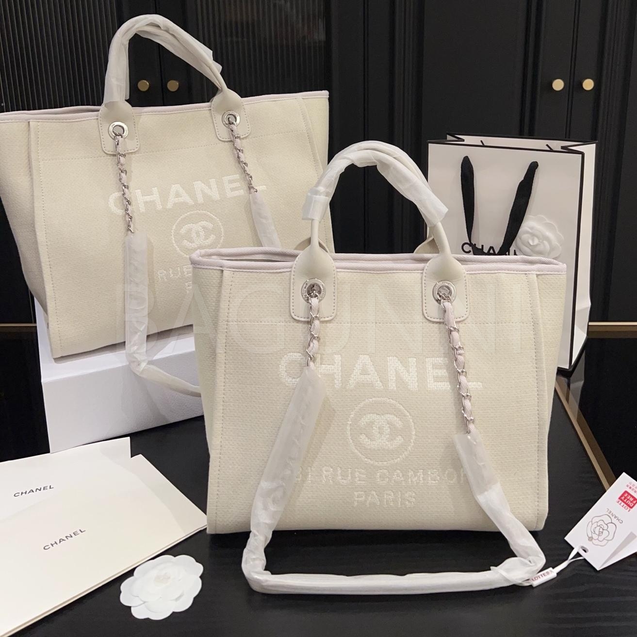 샤넬 도빌 쇼핑 토트백