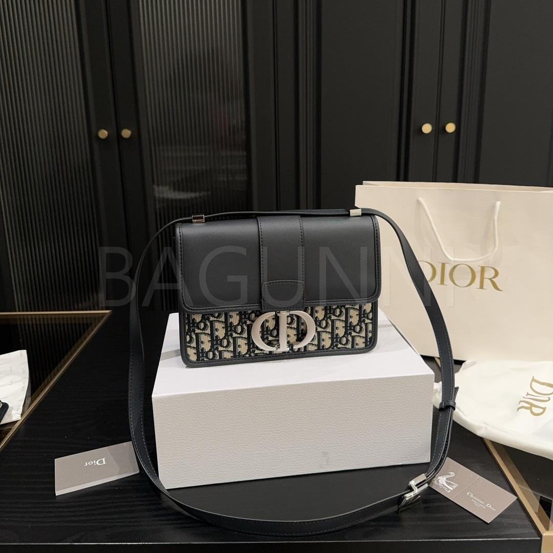 디올 실버 버클 숄더백