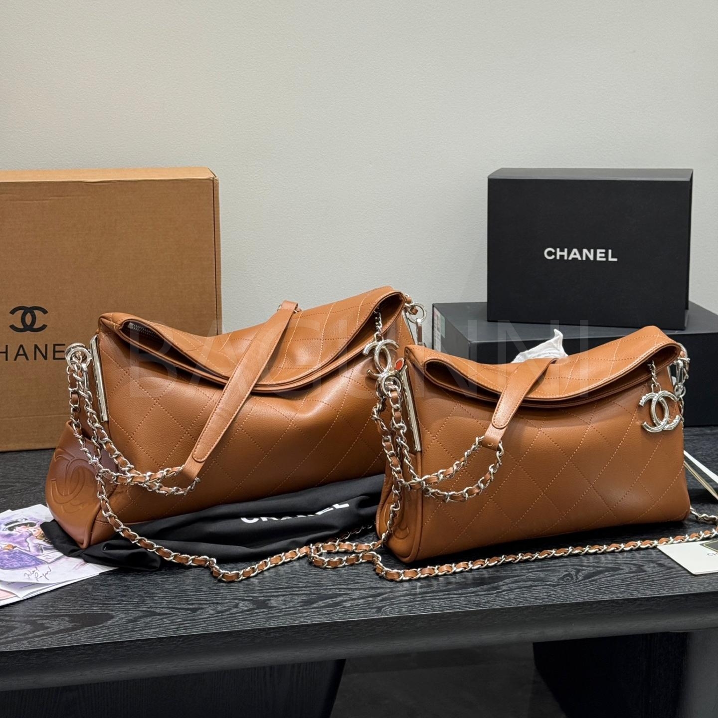 샤넬 22C 플랩 호보 백