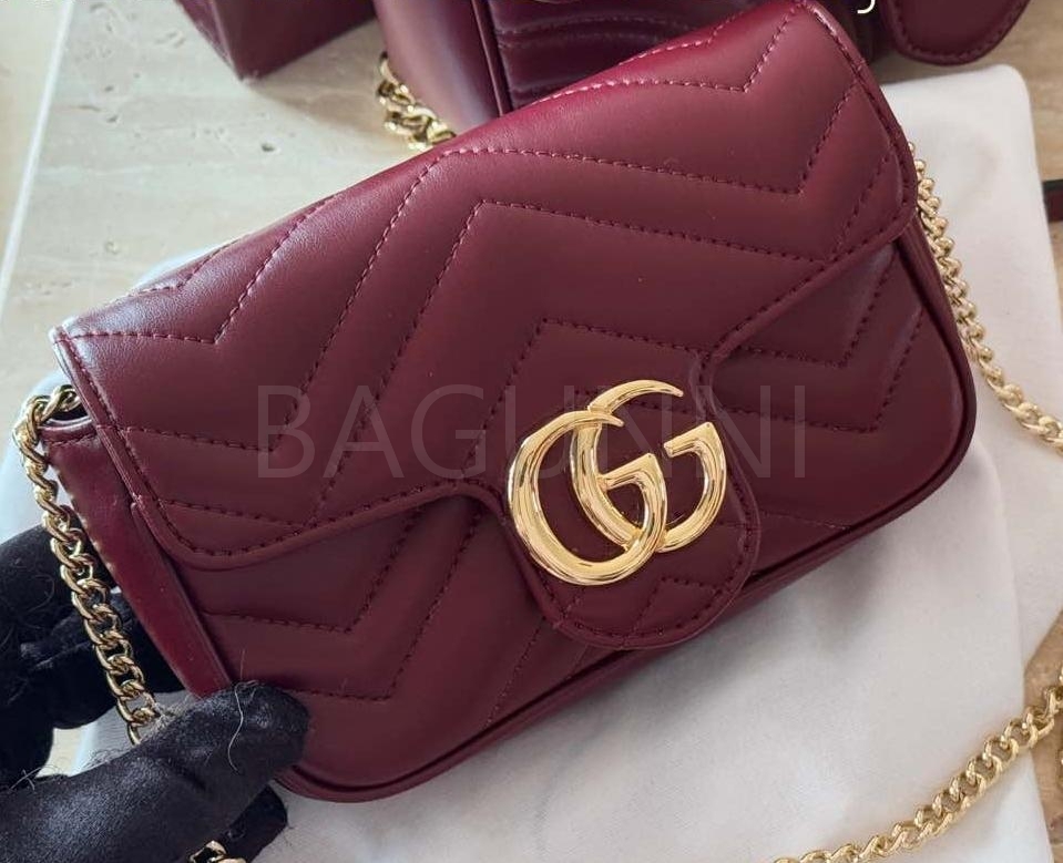 구찌 안코라 레드 마몬트 숄더백