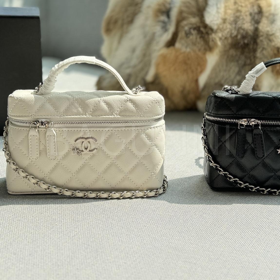 샤넬 25B 탑핸들 코스메틱 박스 백