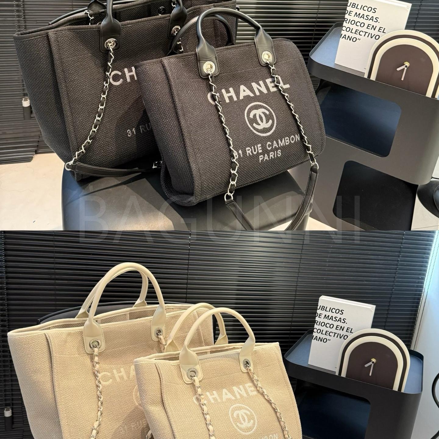 샤넬 23K 비치 토트백