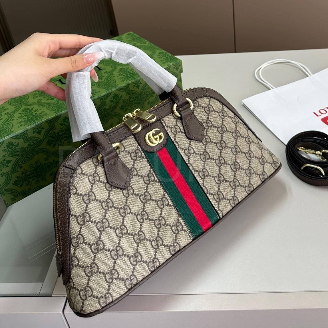 구찌 라지 볼링백