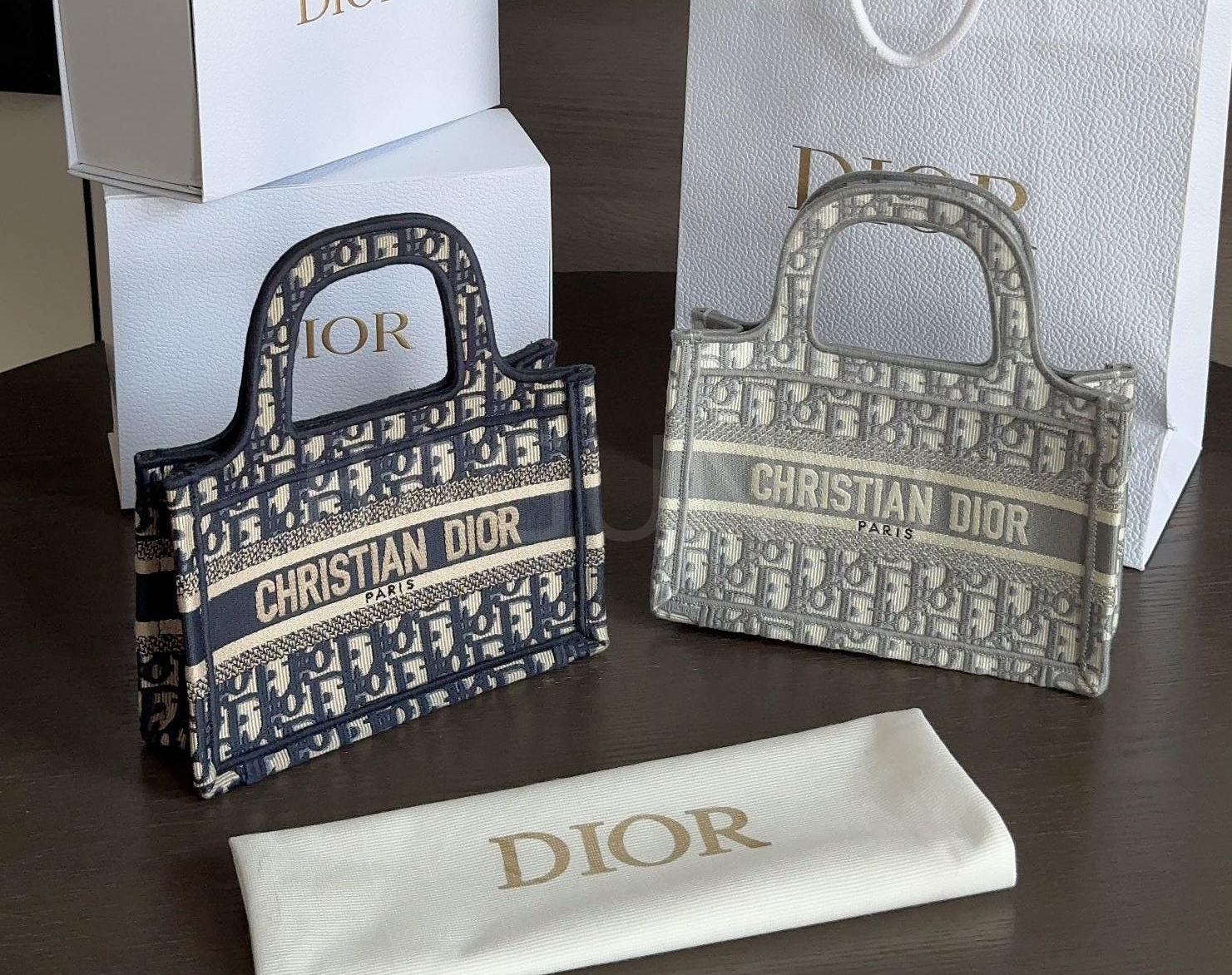 디올 오블리크 토트백