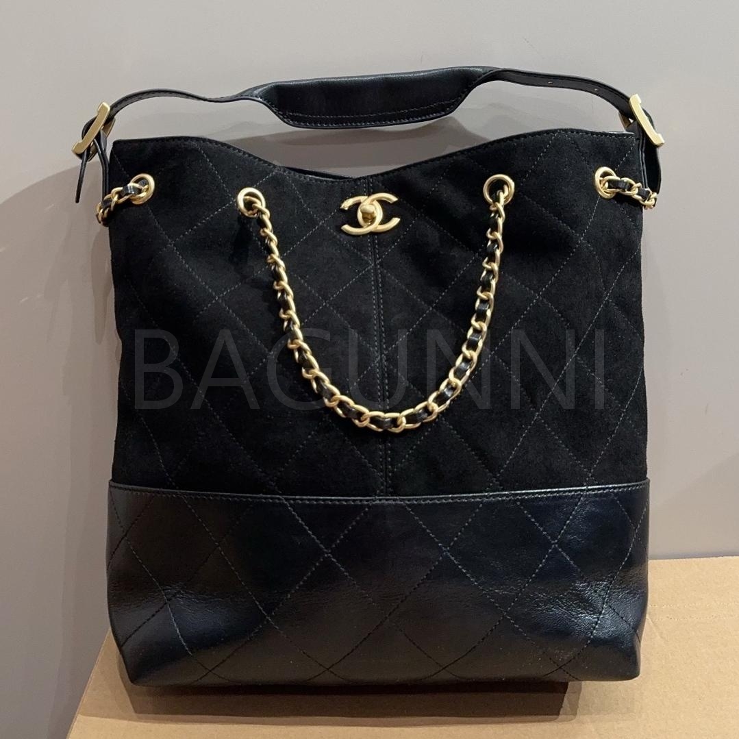 샤넬 25A 스웨이드 토트백