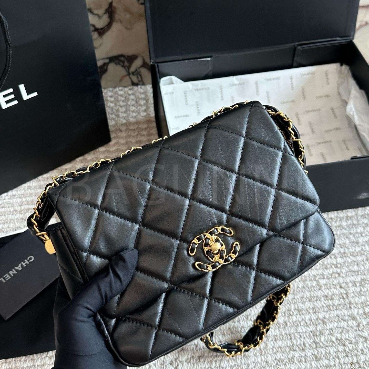 샤넬 23K 스퀘어 플랩 백