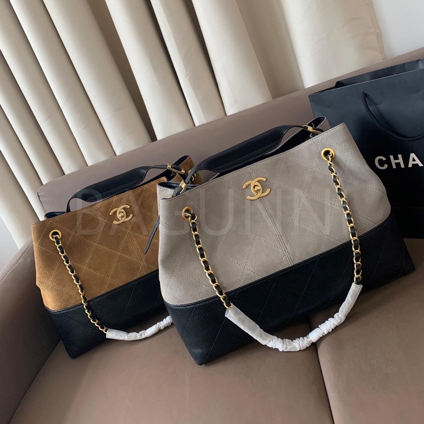 샤넬 25A 스웨이드 토트백