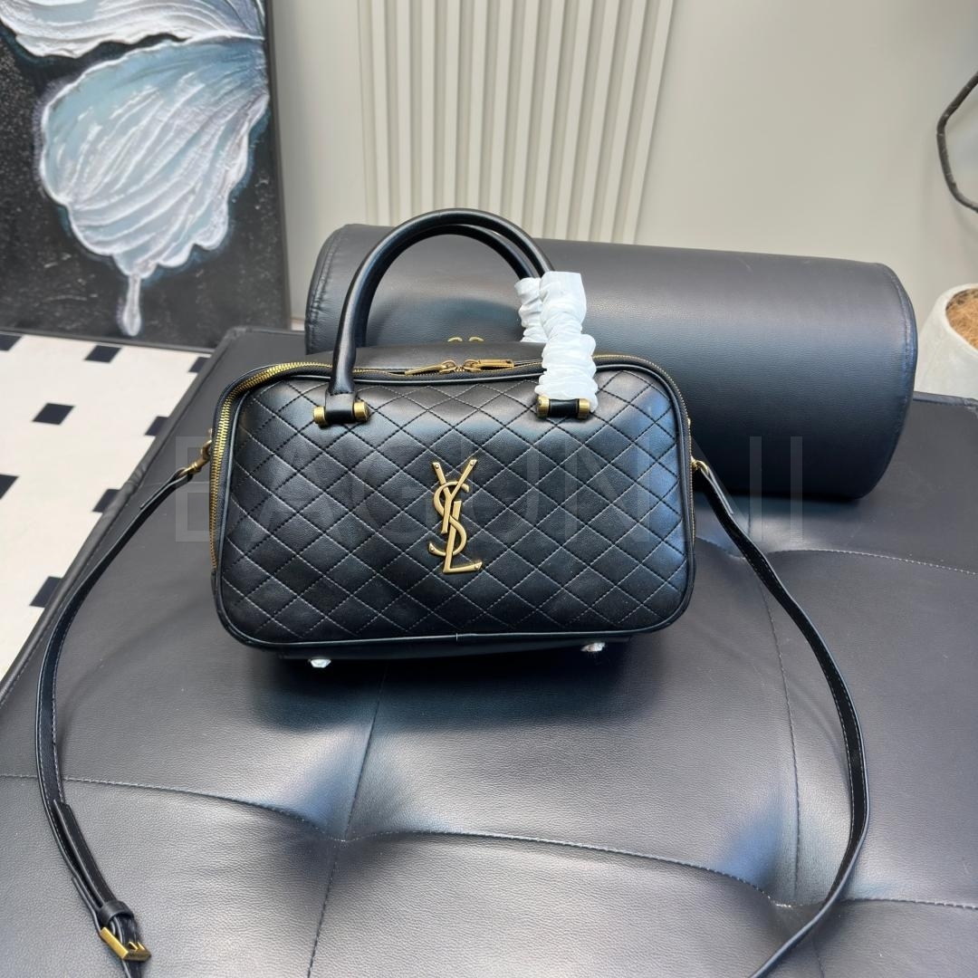 YSL 로고 볼링백