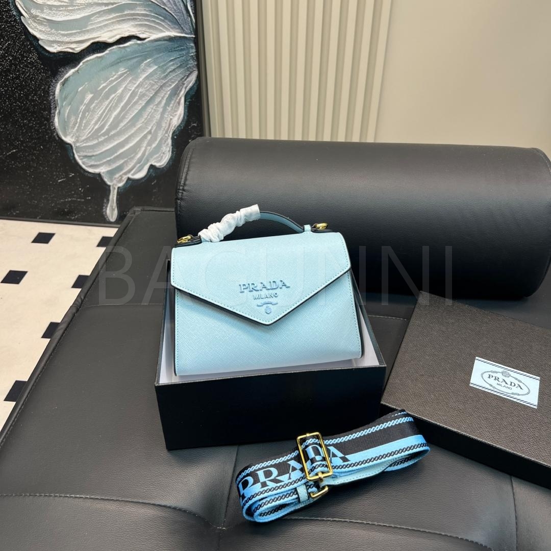 프라다 사피아노 엔벨로프 탑핸들백