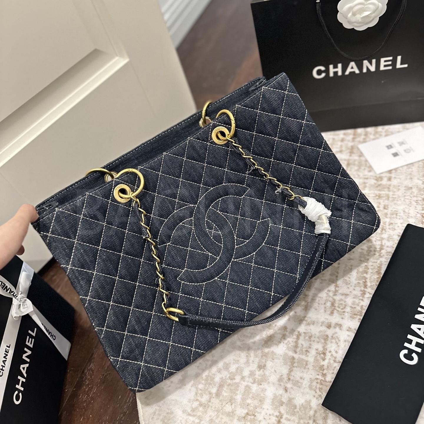 샤넬 25C 비치 토트백