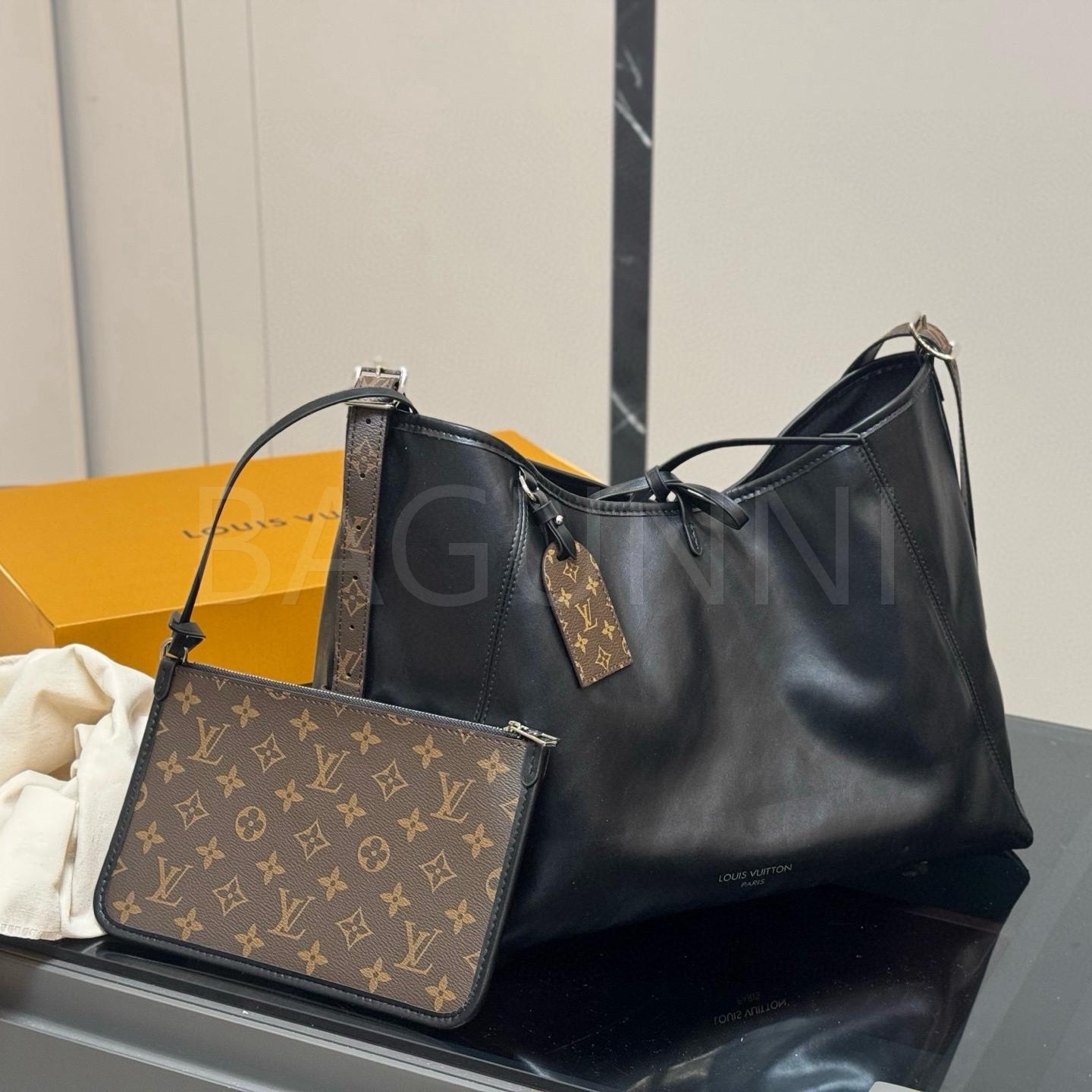 루이비통 캐리올 보우 숄더백