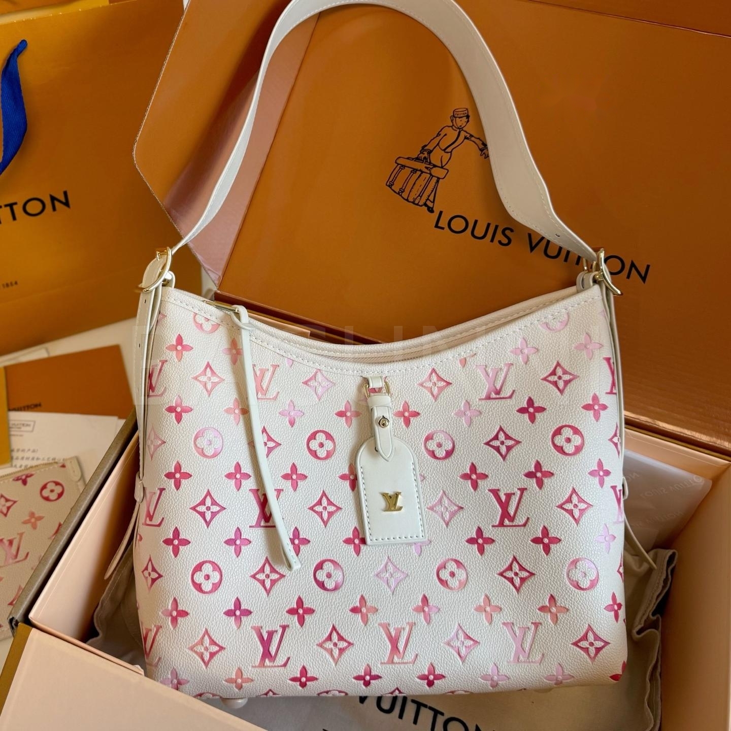 루이비통 캐리올 숄더백