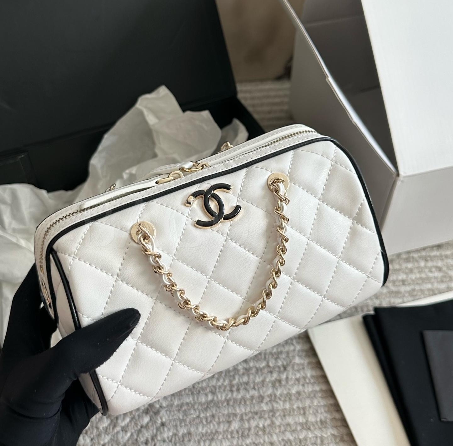 샤넬 퀼팅 볼링 백