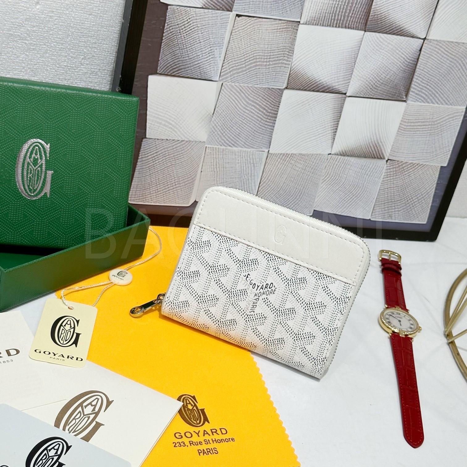 고야드 마티뇽 지퍼 지갑