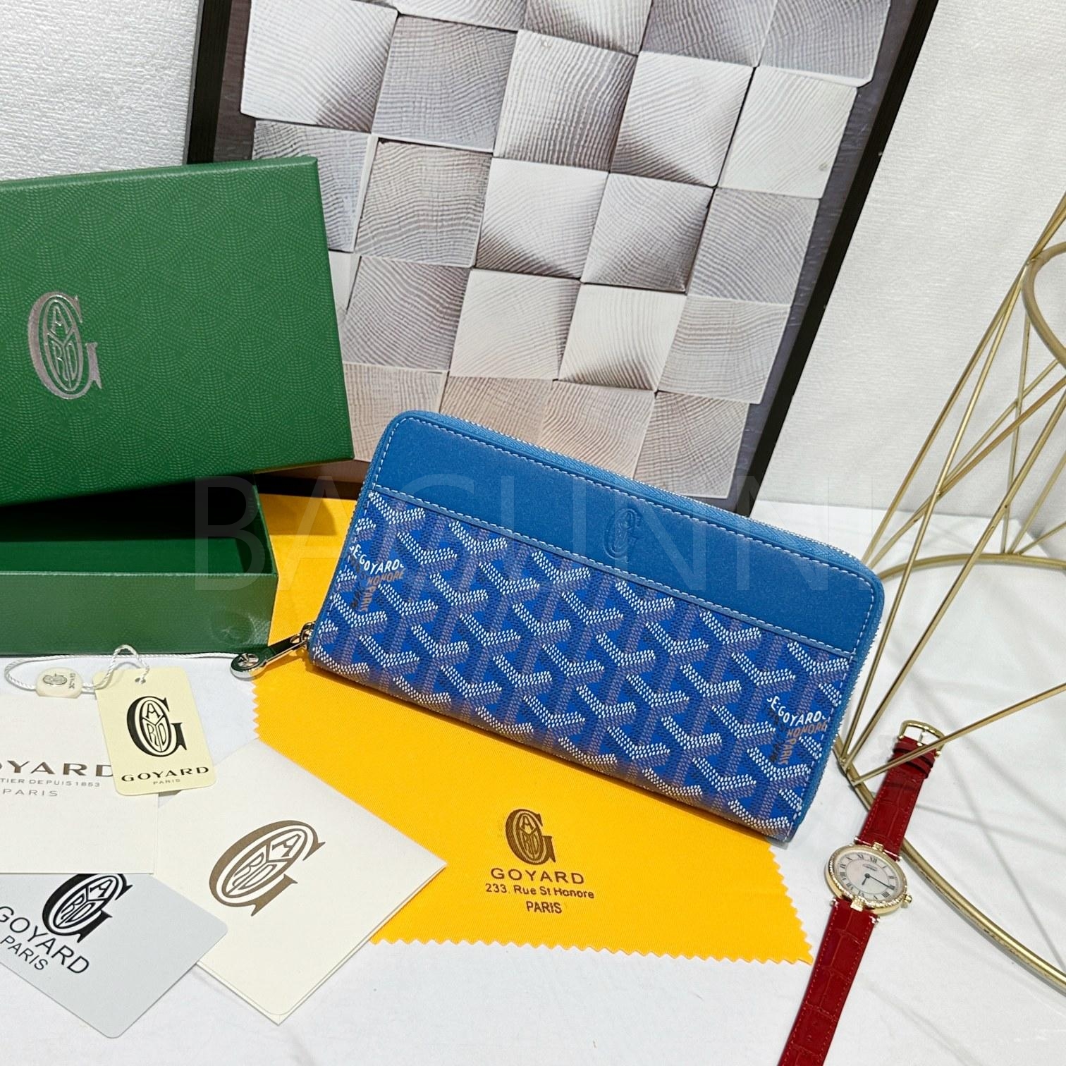 고야드 마티뇽 지퍼 지갑