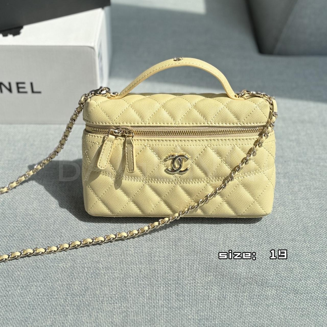 샤넬 25C 탑핸들 코스메틱 박스 백