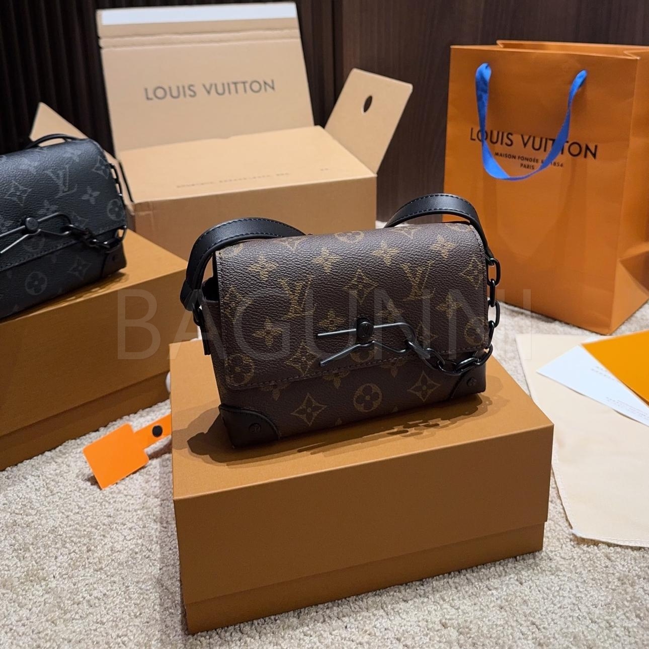 루이비통 모노그램 이클립스 스티머 백