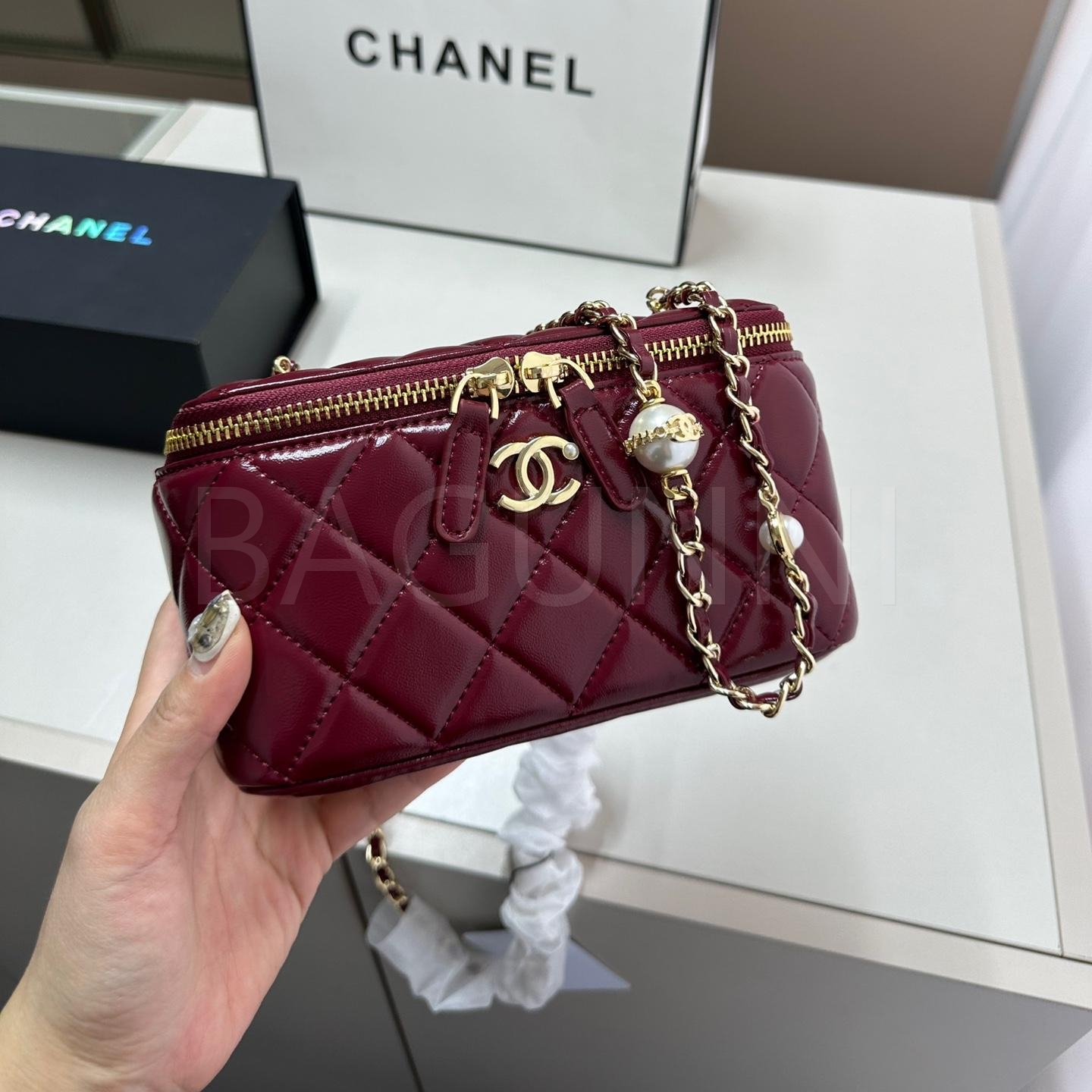 샤넬 박스 체인 백