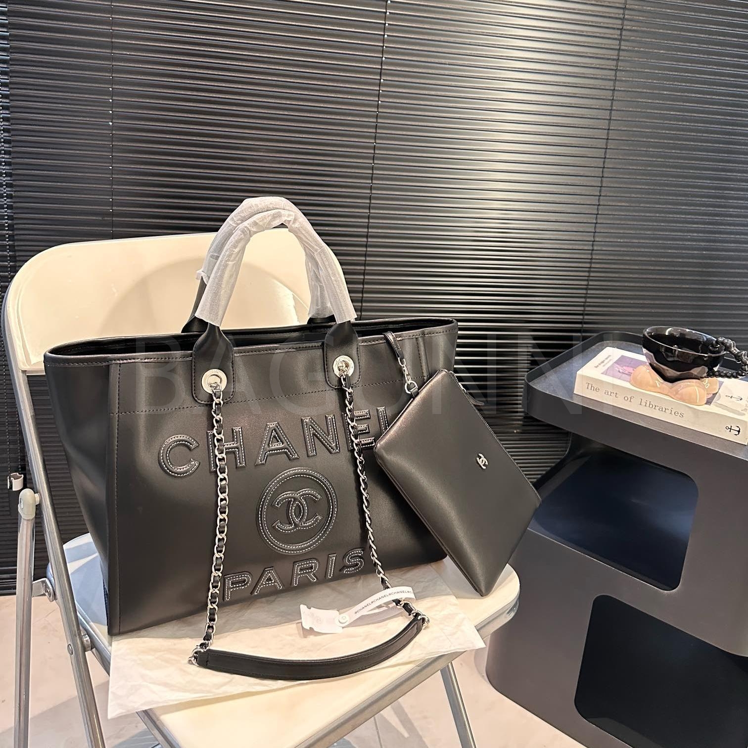 샤넬 비치 토트백