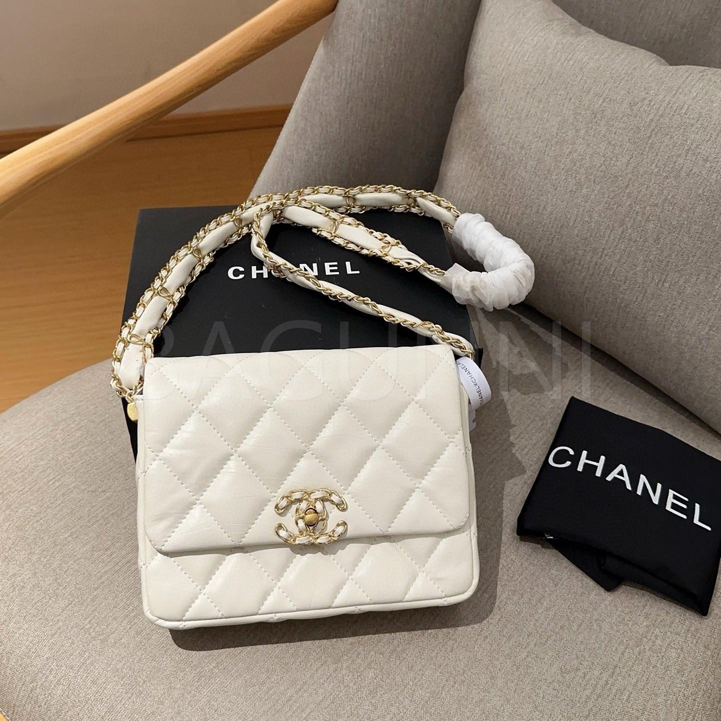 샤넬 23K 스퀘어 플랩 백