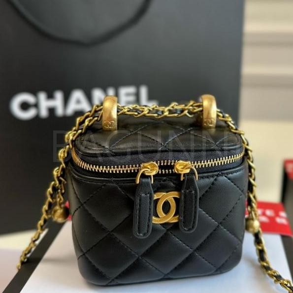 샤넬 더블 진주 체인 백