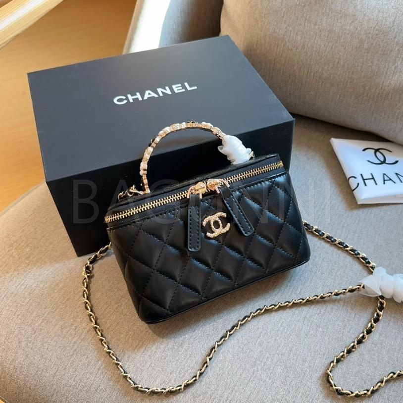 샤넬 23K 탑핸들 박스 백