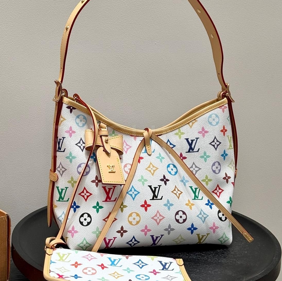 루이비통 x 무라카미 타카시 멀티컬러 캐리올 숄더백