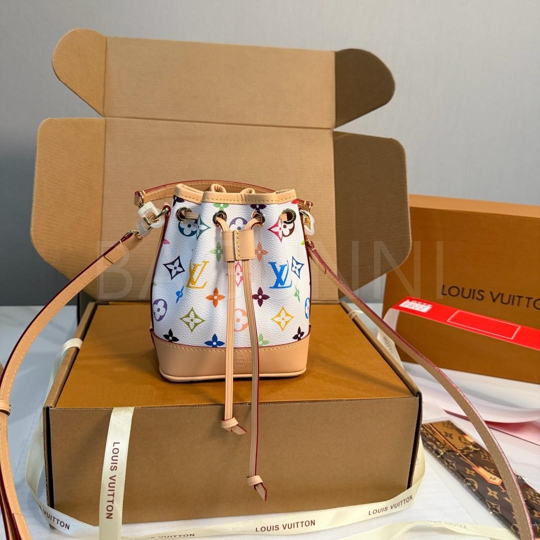 루이비통 멀티컬러 노에 버킷 백