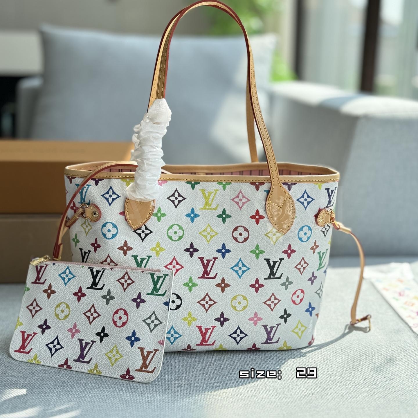 루이비통 멀티컬러 토트백