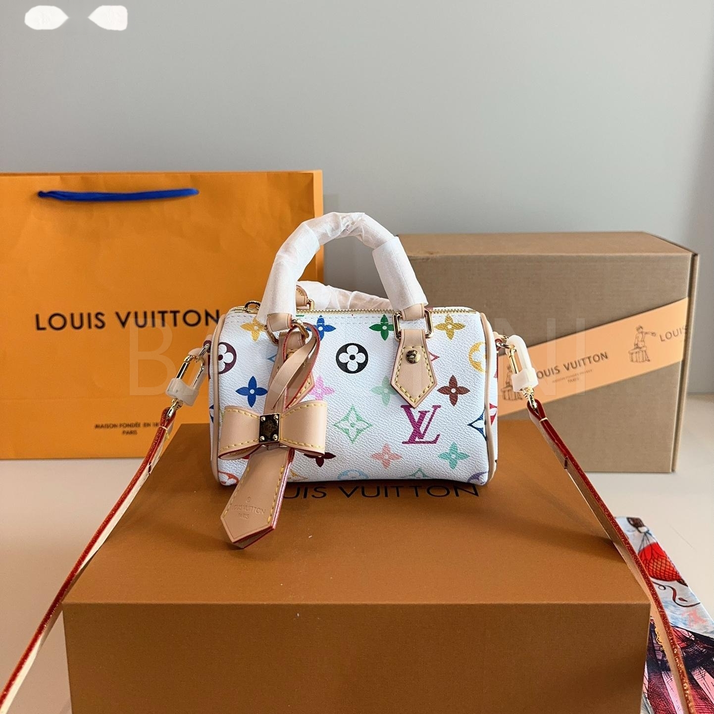 루이비통 멀티컬러 보스턴 백