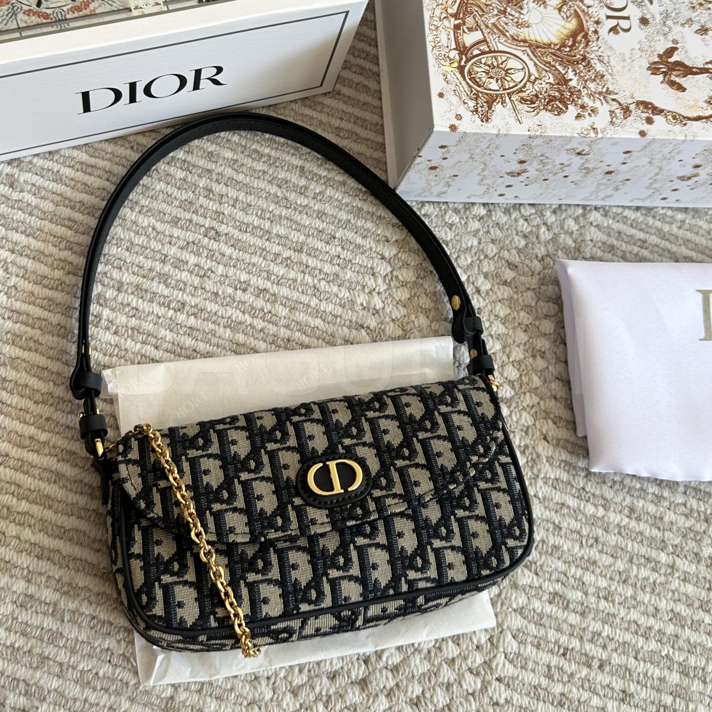 디올 오블리크 숄더백