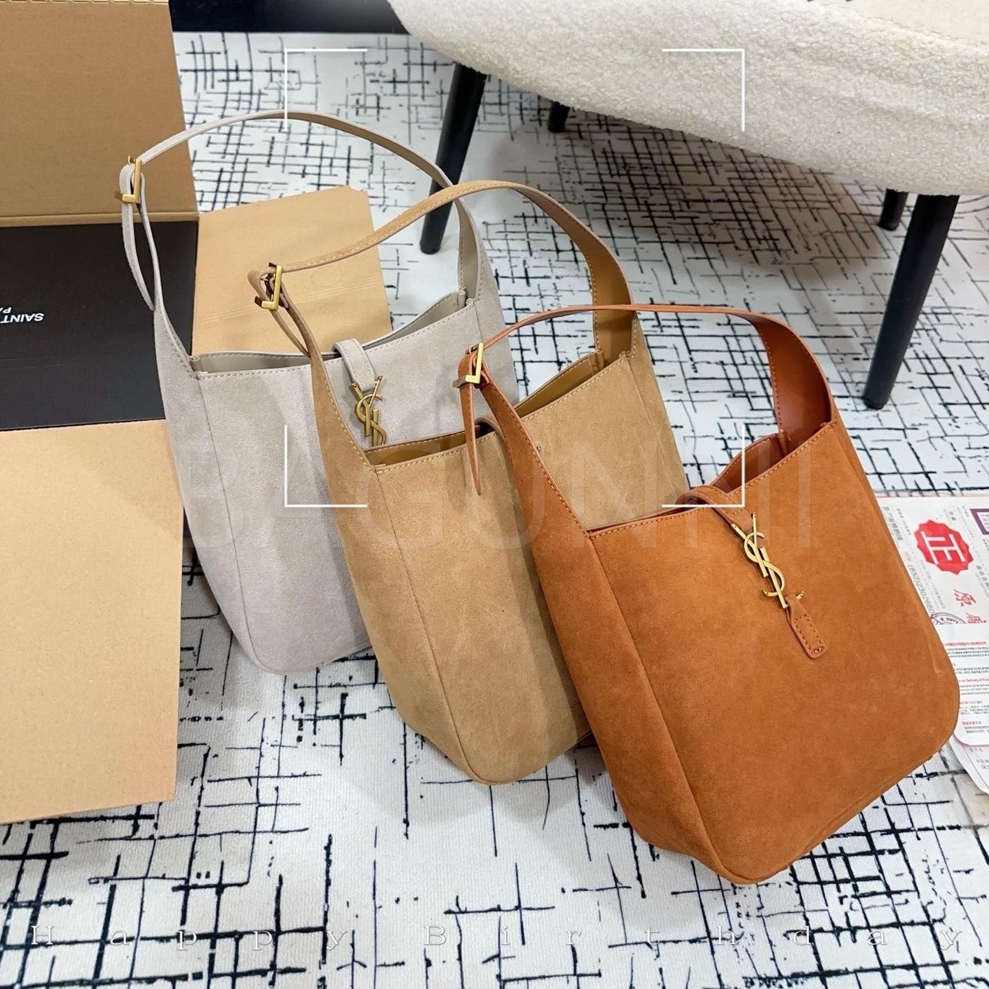 YSL 로고 숄더백