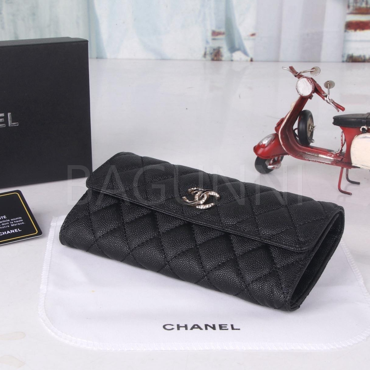 샤넬 19 카드지갑