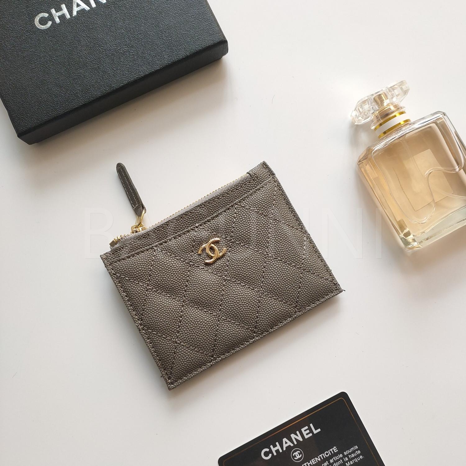 샤넬 지퍼 카드지갑