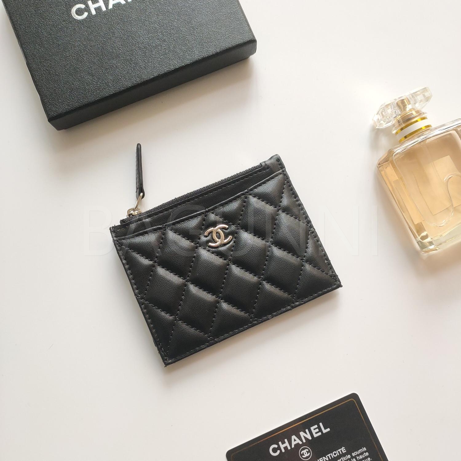 샤넬 지퍼 카드지갑