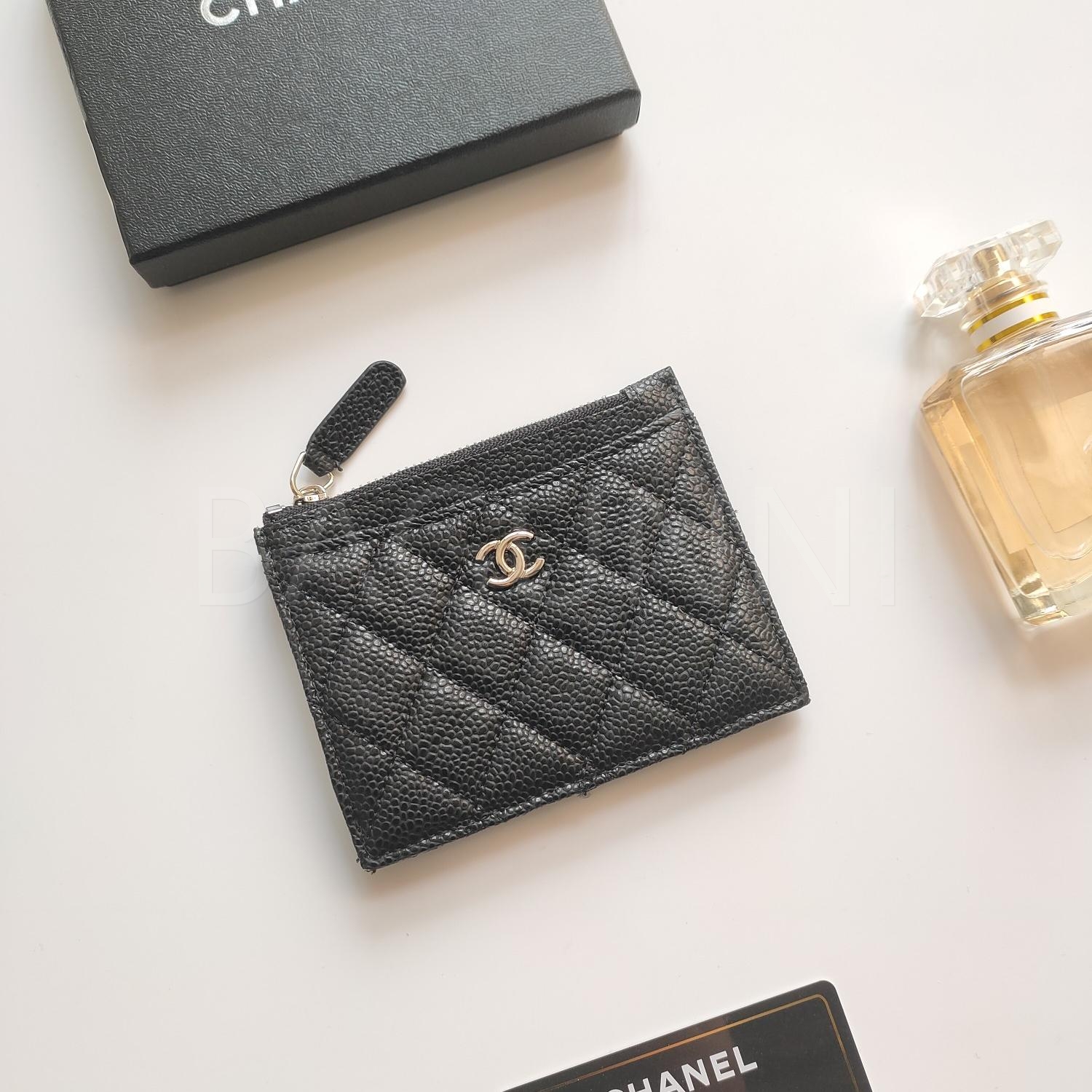 샤넬 지퍼 카드지갑