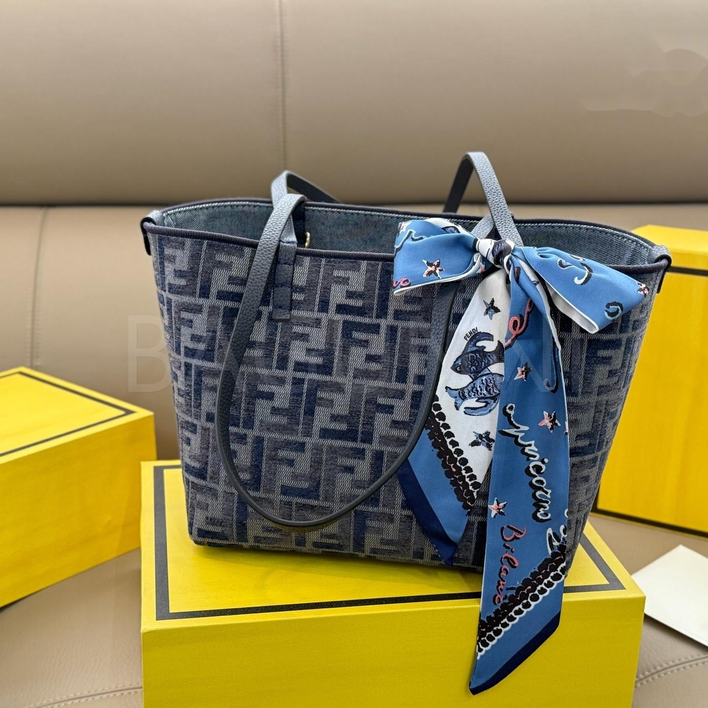 펜디 바스켓 토트백