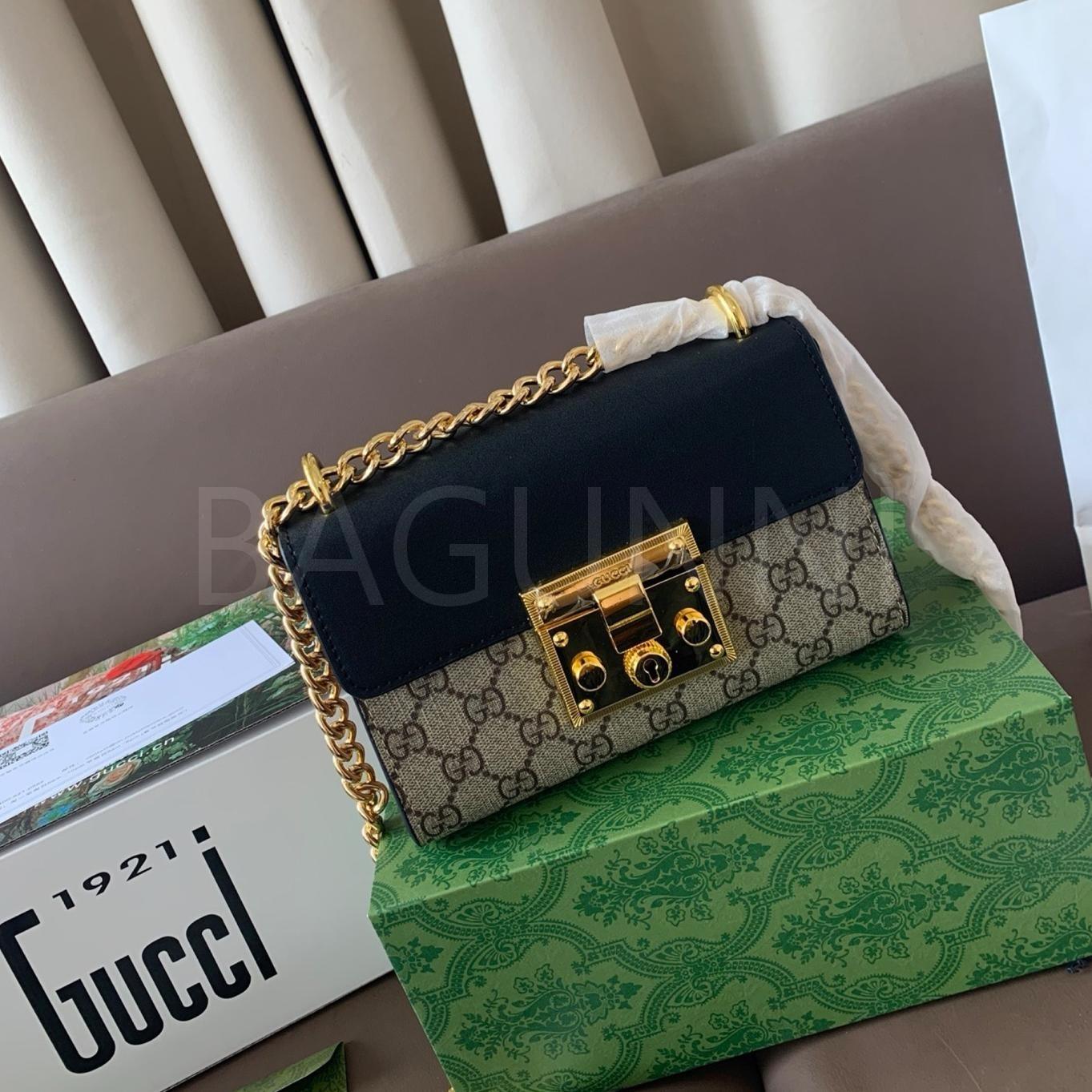 구찌 패드락 숄더백